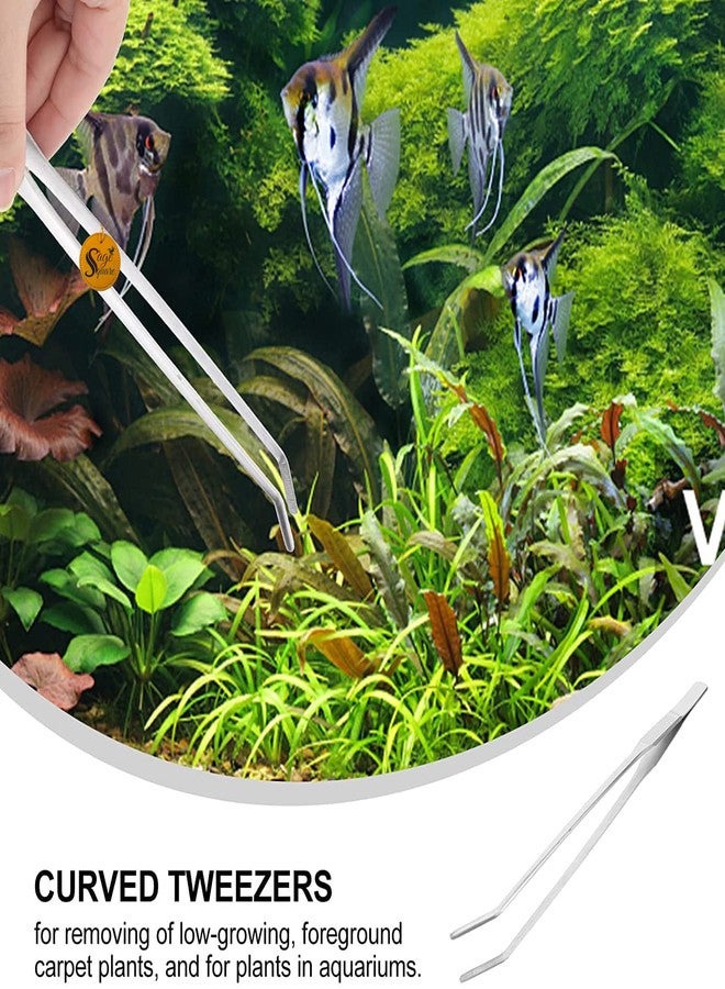 سايج سكوير ملقط حوض السمك المربع من سيج، متين ومرن بما يكفي، مريح وسهل الاستخدام، مقبض مستقيم مانع للانزلاق، مصنوع من الفولاذ، مناسب لحمل الديدان والزواحف والسحالي (38 سم). - Image 2